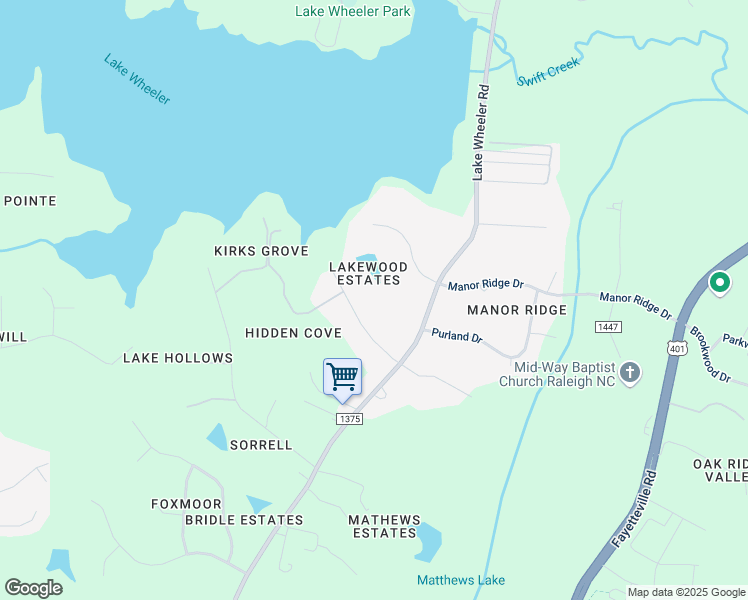 map of restaurants, bars, coffee shops, grocery stores, and more near 7105 Jeffrey Drive in Raleigh