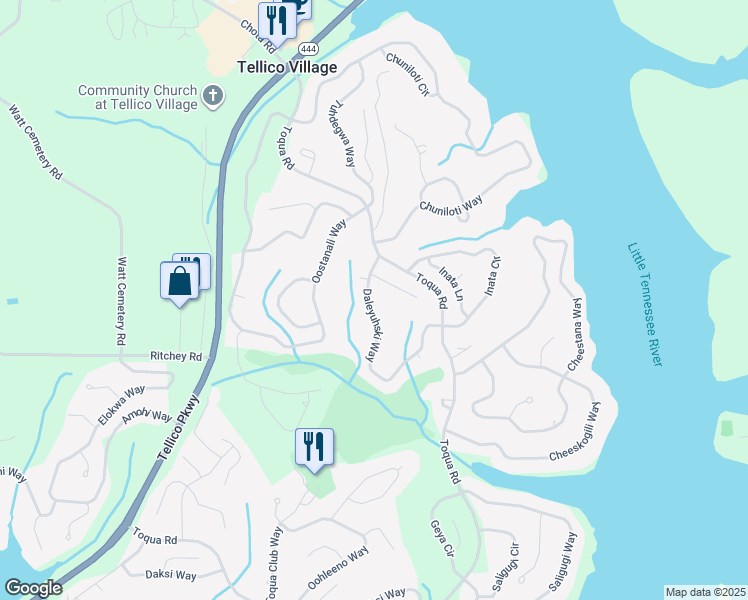map of restaurants, bars, coffee shops, grocery stores, and more near 167 Daleyuhski Way in Loudon