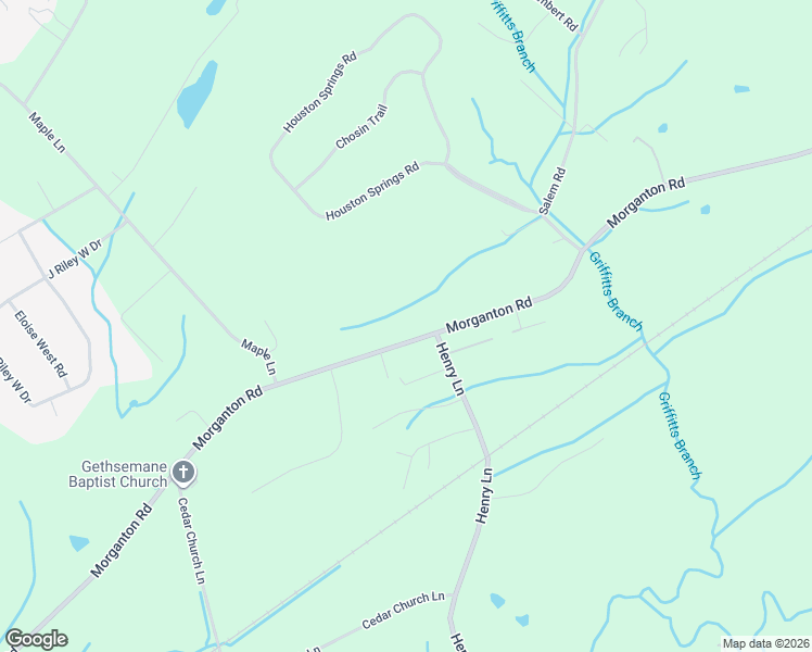 map of restaurants, bars, coffee shops, grocery stores, and more near 5105 Morganton Road in Greenback