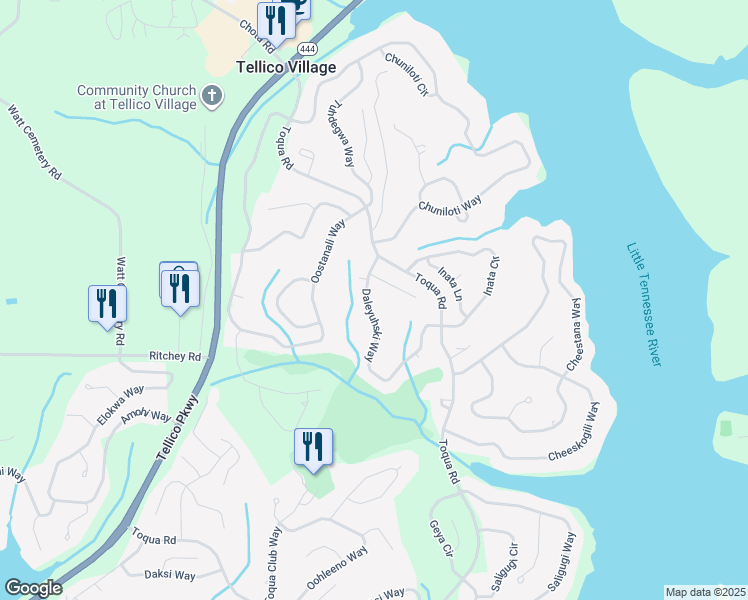 map of restaurants, bars, coffee shops, grocery stores, and more near 167 Daleyuhski Way in Loudon