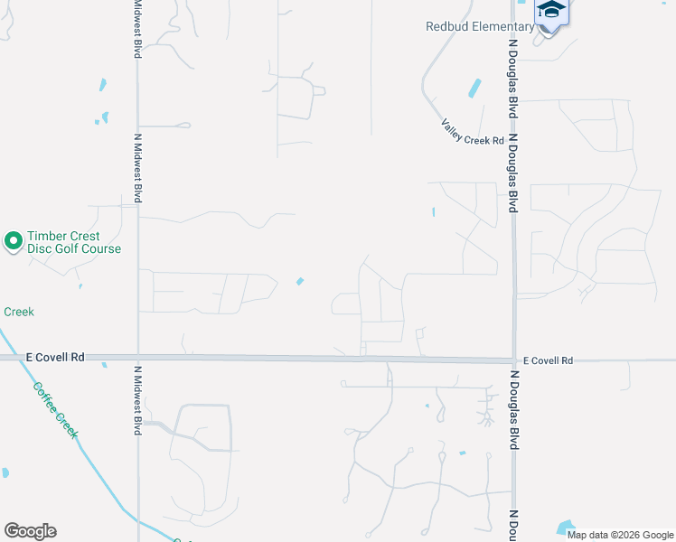 map of restaurants, bars, coffee shops, grocery stores, and more near 2933 Cypress Springs Boulevard in Edmond