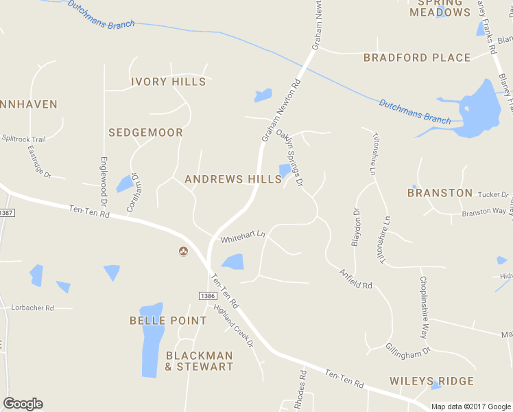 map of restaurants, bars, coffee shops, grocery stores, and more near 4529 Graham Newton Road in Raleigh