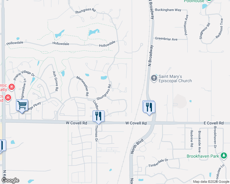 map of restaurants, bars, coffee shops, grocery stores, and more near 3000 Viewmont Road in Edmond