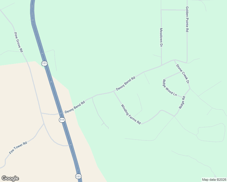 map of restaurants, bars, coffee shops, grocery stores, and more near Denny Bend Road in Spencer