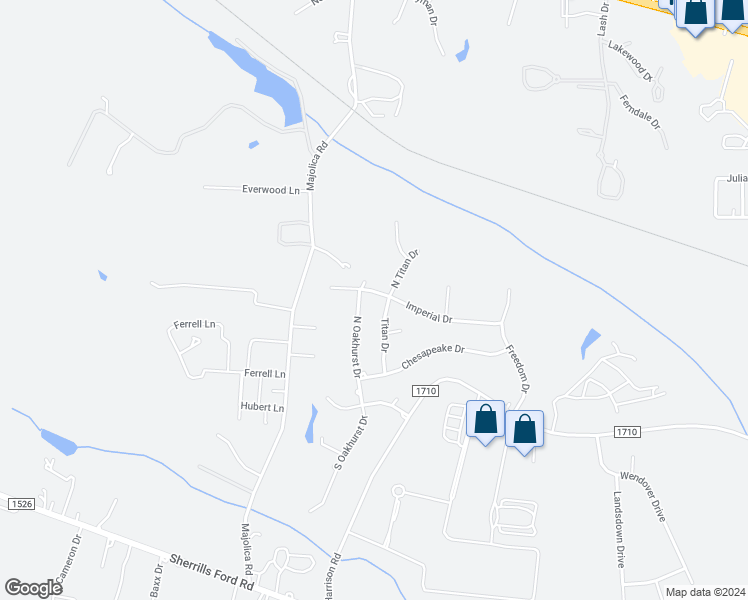 map of restaurants, bars, coffee shops, grocery stores, and more near 325 Imperial Drive in Salisbury