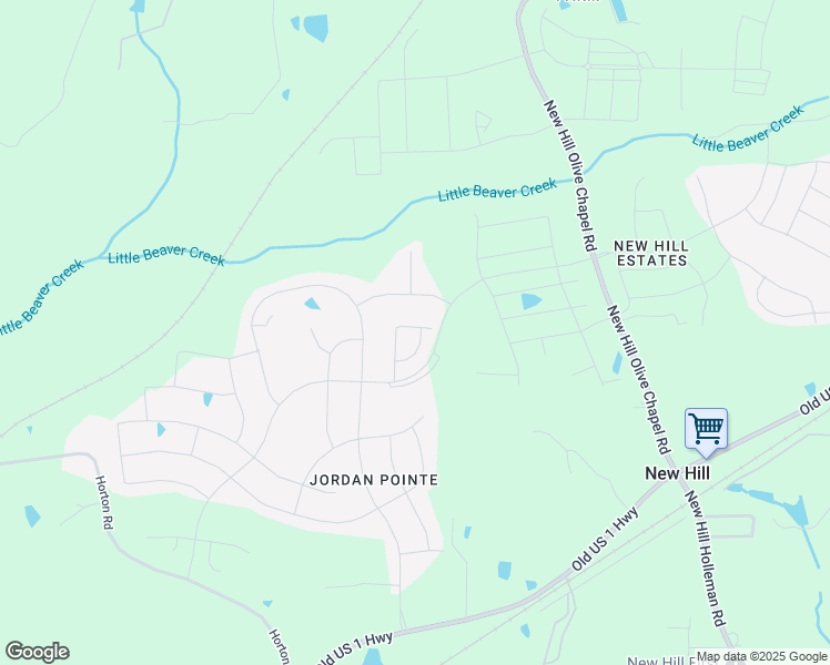 map of restaurants, bars, coffee shops, grocery stores, and more near 2700 Jordan Pines Drive in New Hill