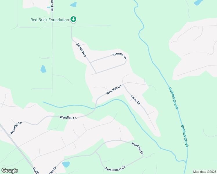 map of restaurants, bars, coffee shops, grocery stores, and more near 104 Allison Way in Clayton