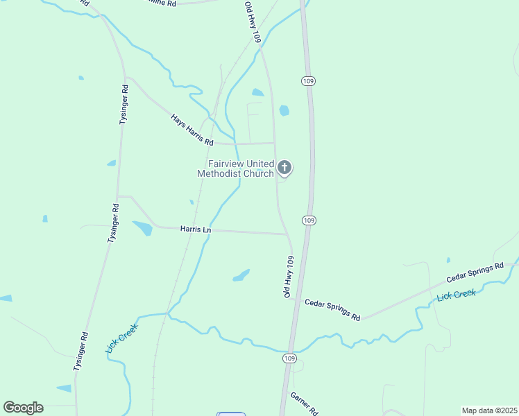 map of restaurants, bars, coffee shops, grocery stores, and more near Old Highway 109 in Lexington