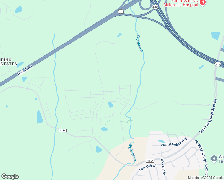map of restaurants, bars, coffee shops, grocery stores, and more near 2720 Woodfield Dead End Road in Apex