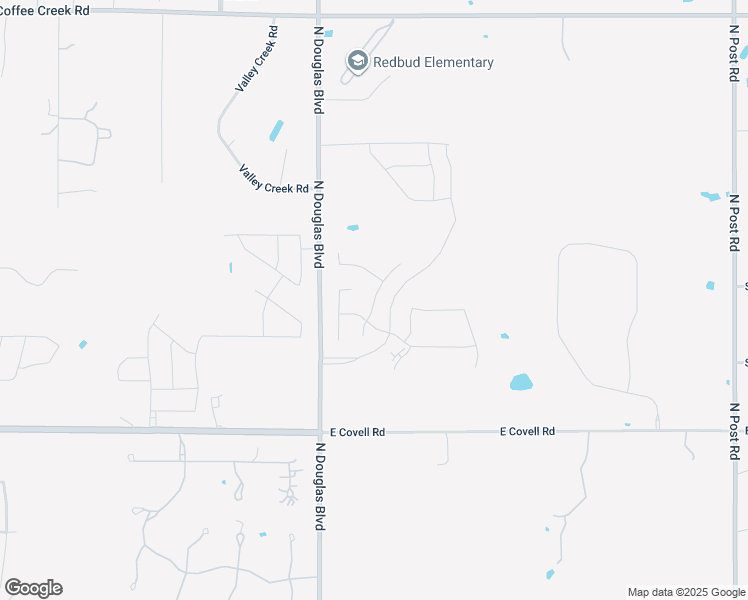 map of restaurants, bars, coffee shops, grocery stores, and more near Birchwood Circle in Edmond