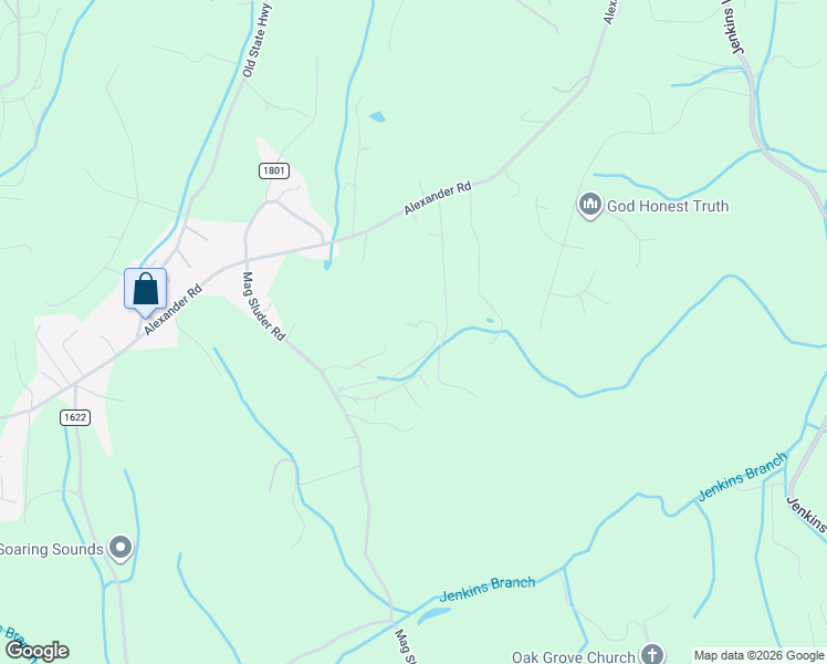 map of restaurants, bars, coffee shops, grocery stores, and more near 34 Julep Drive in Alexander