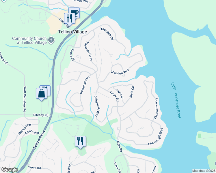 map of restaurants, bars, coffee shops, grocery stores, and more near 169 Inata Circle in Loudon