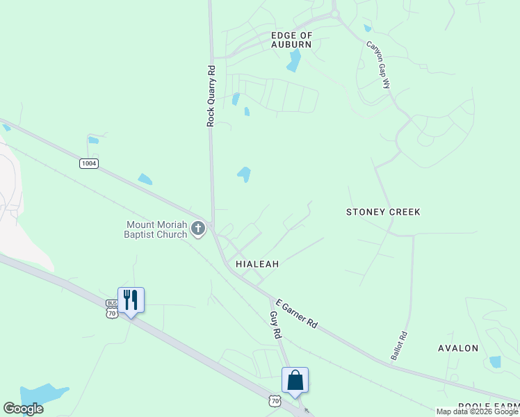 map of restaurants, bars, coffee shops, grocery stores, and more near 2925 Kelly Street in Raleigh