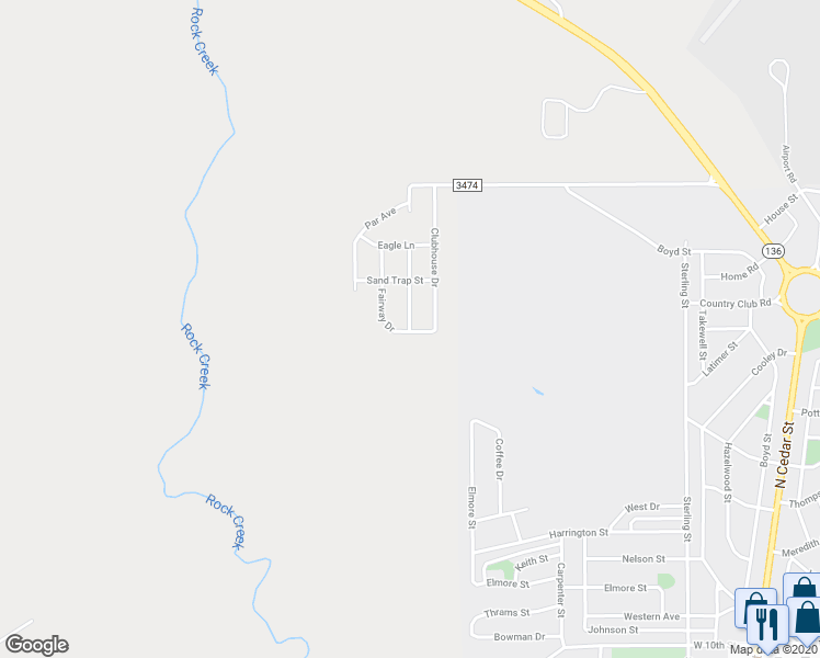 map of restaurants, bars, coffee shops, grocery stores, and more near 205 Birdie Avenue in Borger