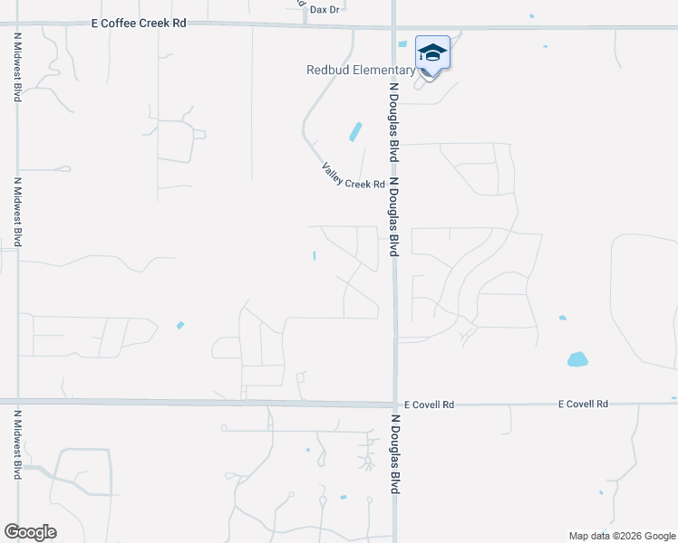 map of restaurants, bars, coffee shops, grocery stores, and more near 8333 Cora Tree Drive in Edmond