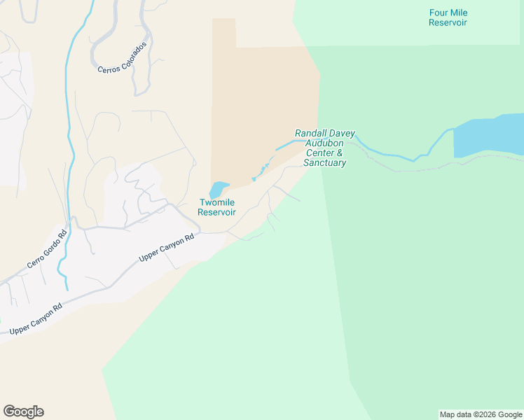map of restaurants, bars, coffee shops, grocery stores, and more near 51 Canyon Hill Lane in Santa Fe