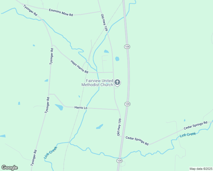 map of restaurants, bars, coffee shops, grocery stores, and more near Old Highway 109 in Lexington