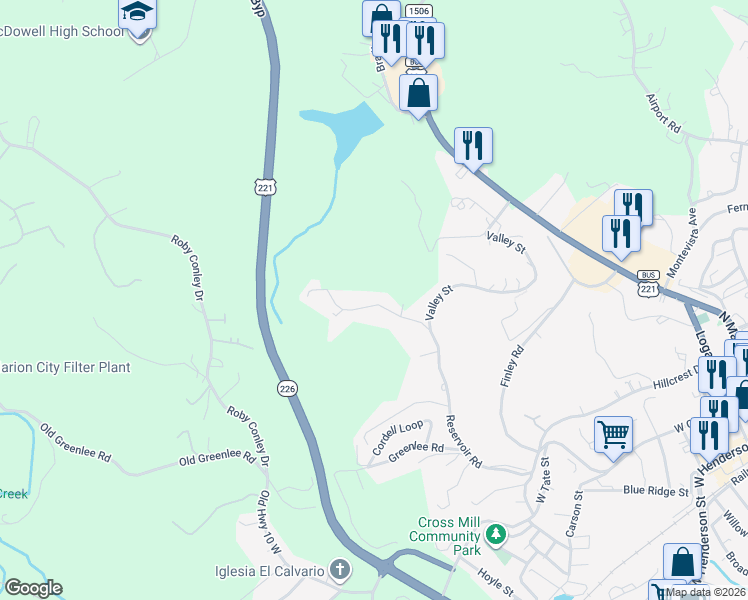 map of restaurants, bars, coffee shops, grocery stores, and more near 690 Reservoir Road in Marion