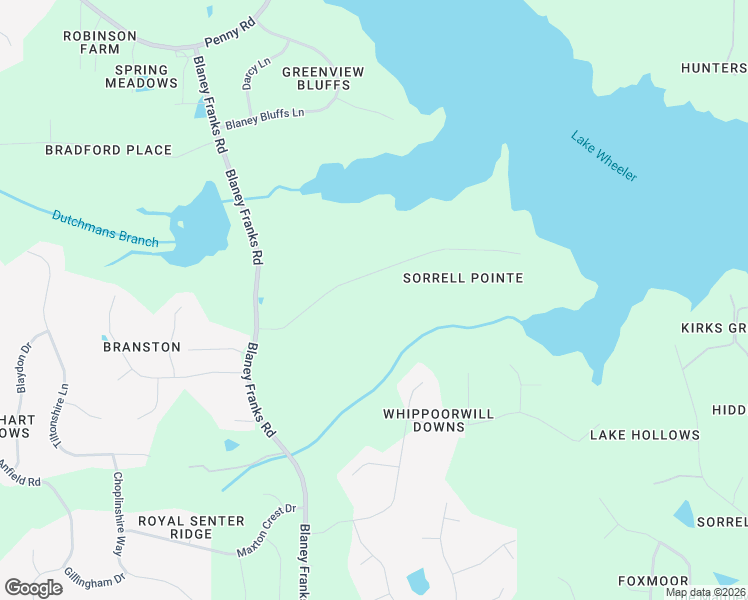 map of restaurants, bars, coffee shops, grocery stores, and more near 2233 Old Sorrell Road in Apex