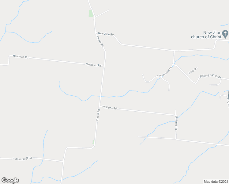 map of restaurants, bars, coffee shops, grocery stores, and more near 10851 Threet Road in Christiana