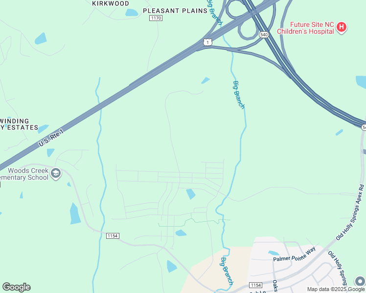 map of restaurants, bars, coffee shops, grocery stores, and more near 2800 Woodfield Dead End Road in Apex
