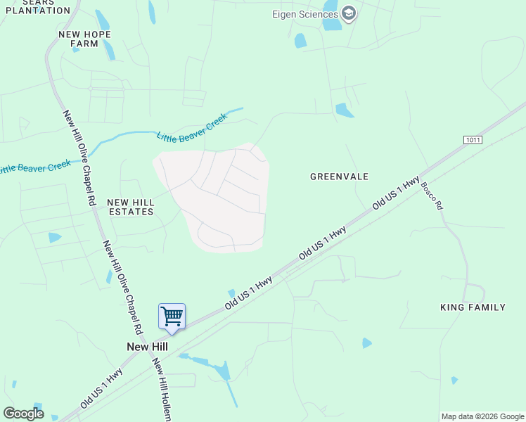 map of restaurants, bars, coffee shops, grocery stores, and more near 3100 Secret Passage Way in New Hill