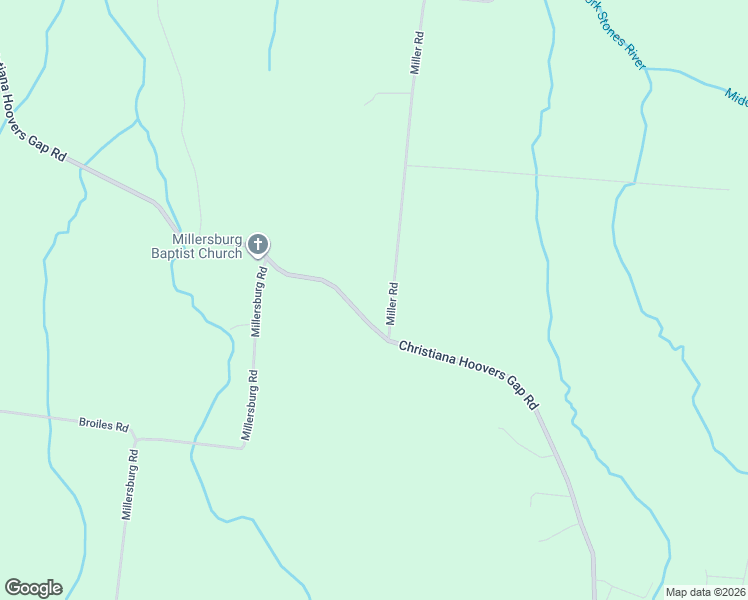 map of restaurants, bars, coffee shops, grocery stores, and more near 8694 Miller Road in Christiana