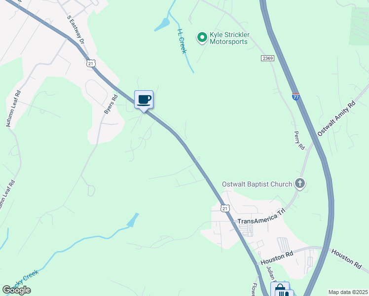 map of restaurants, bars, coffee shops, grocery stores, and more near in Troutman