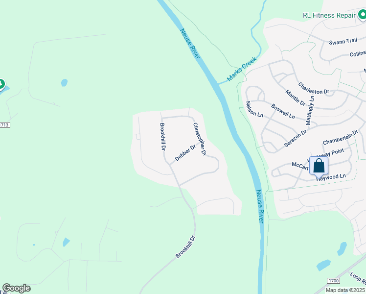 map of restaurants, bars, coffee shops, grocery stores, and more near 115 Debbar Drive in Clayton