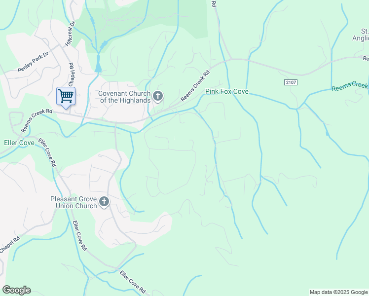 map of restaurants, bars, coffee shops, grocery stores, and more near 195 Water Leaf Drive in Weaverville