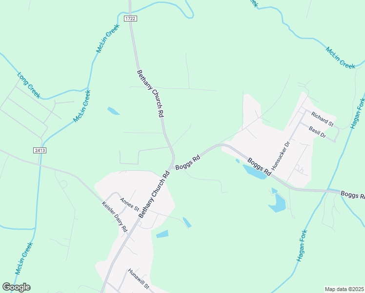 map of restaurants, bars, coffee shops, grocery stores, and more near 3664 Bethany Church Rd in Claremont