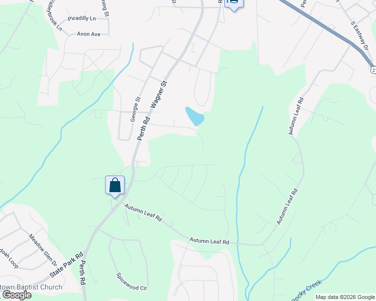 map of restaurants, bars, coffee shops, grocery stores, and more near 745 Perth Road in Troutman