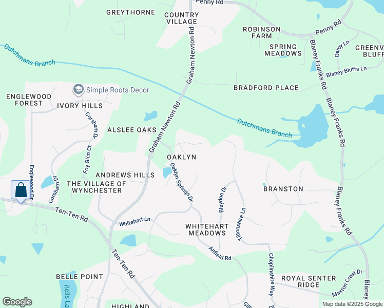 map of restaurants, bars, coffee shops, grocery stores, and more near 3109 Moss Oak Circle in Raleigh