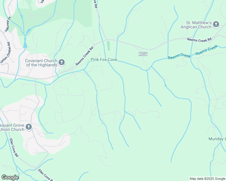 map of restaurants, bars, coffee shops, grocery stores, and more near 29 Bonnie Brae Drive in Weaverville