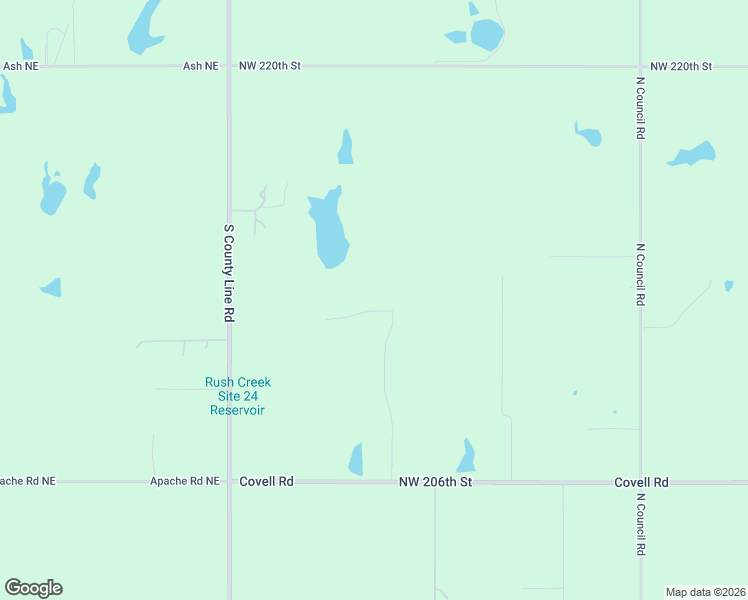 map of restaurants, bars, coffee shops, grocery stores, and more near 21214 Bogie Road in Edmond