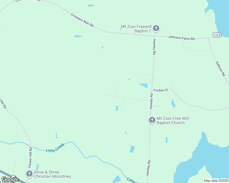 map of restaurants, bars, coffee shops, grocery stores, and more near 9558 Batten Road in Kenly
