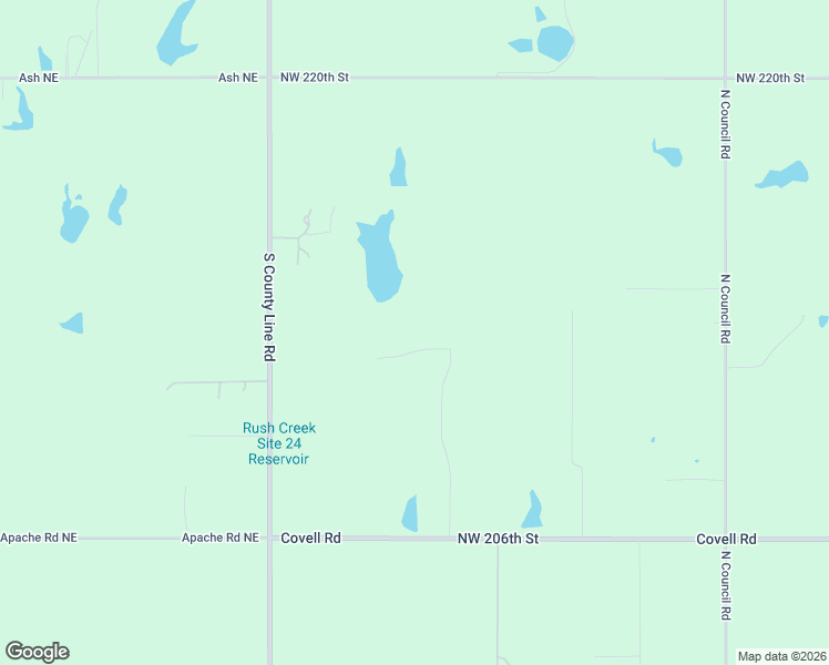 map of restaurants, bars, coffee shops, grocery stores, and more near 21214 Bogie Road in Edmond