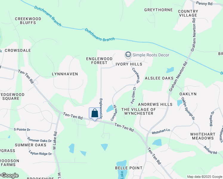 map of restaurants, bars, coffee shops, grocery stores, and more near 3205 Kildalton Place in Apex