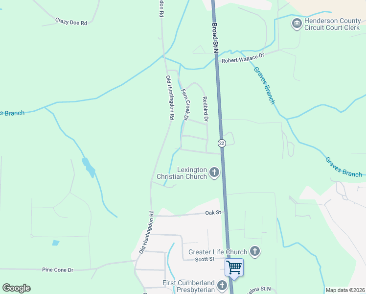 map of restaurants, bars, coffee shops, grocery stores, and more near 141 Cardinal Estate Drive in Lexington