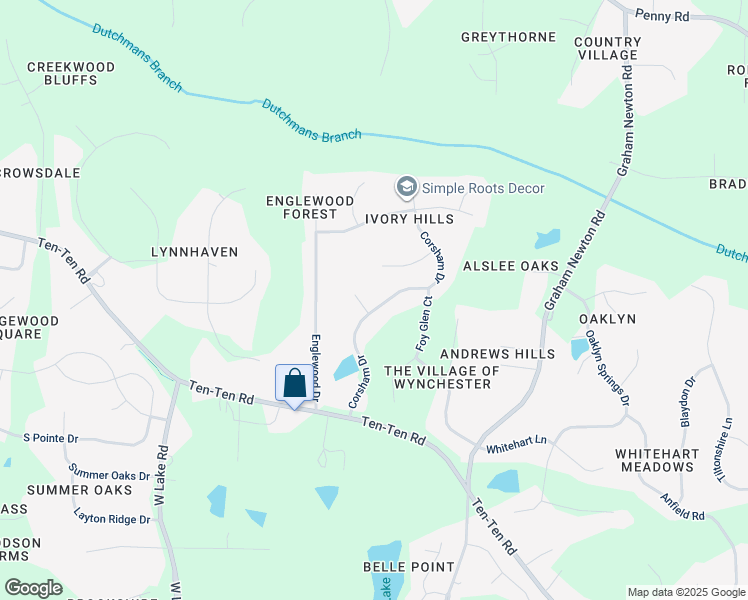 map of restaurants, bars, coffee shops, grocery stores, and more near 3312 Corsham Drive in Apex