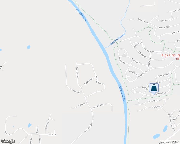 map of restaurants, bars, coffee shops, grocery stores, and more near 547 Christopher Drive in Clayton