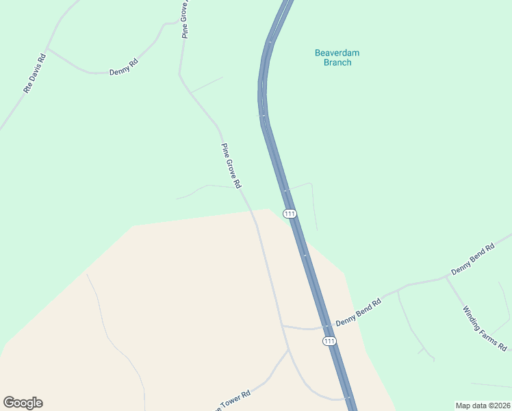 map of restaurants, bars, coffee shops, grocery stores, and more near 838 Pine Grove Road in Spencer