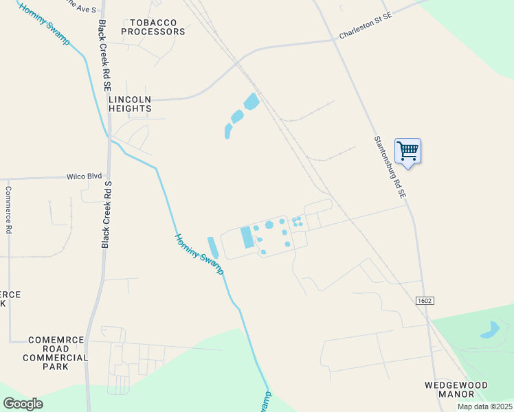 map of restaurants, bars, coffee shops, grocery stores, and more near 1800 Martin Luther King Junior Parkway in Wilson