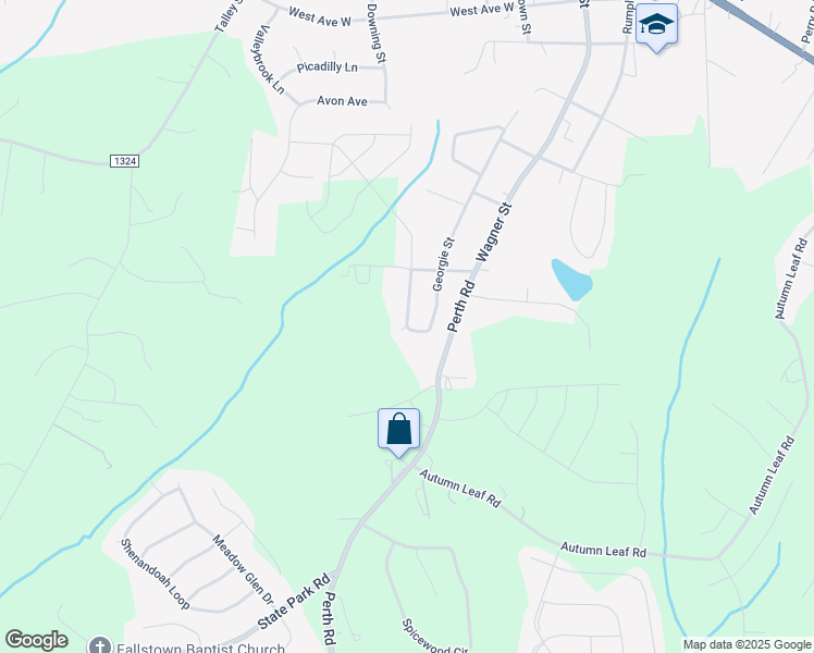 map of restaurants, bars, coffee shops, grocery stores, and more near Trace Court in Troutman