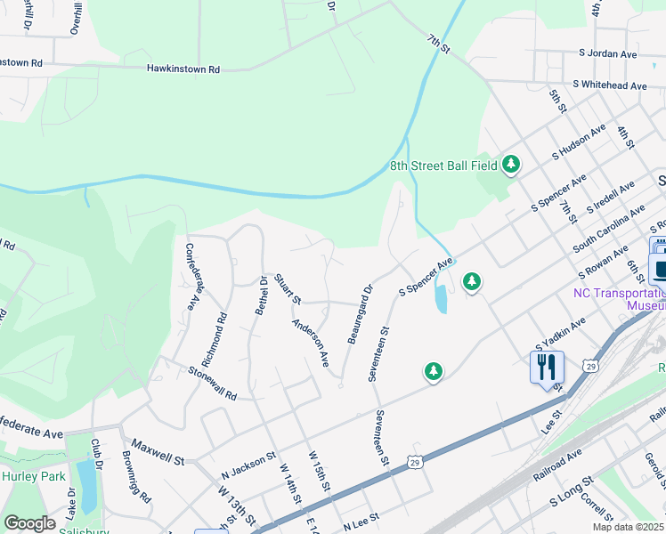 map of restaurants, bars, coffee shops, grocery stores, and more near 2 Lawton Lane in Salisbury