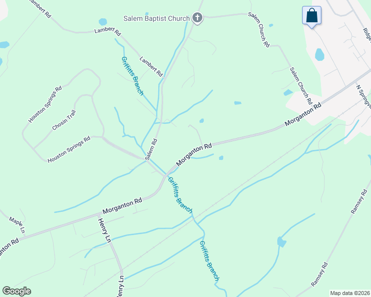 map of restaurants, bars, coffee shops, grocery stores, and more near 4805 Morganton Road in Greenback
