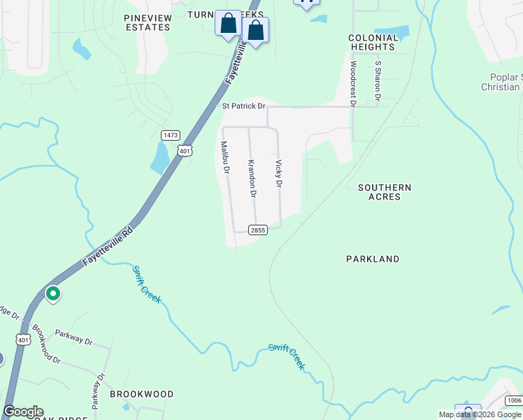 map of restaurants, bars, coffee shops, grocery stores, and more near 6221 Krandon Drive in Raleigh