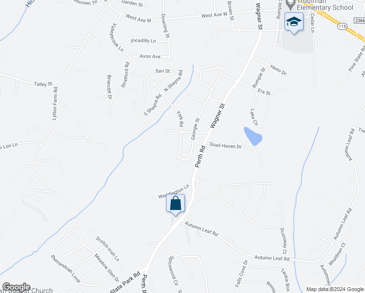 map of restaurants, bars, coffee shops, grocery stores, and more near 748 Georgie Street in Troutman