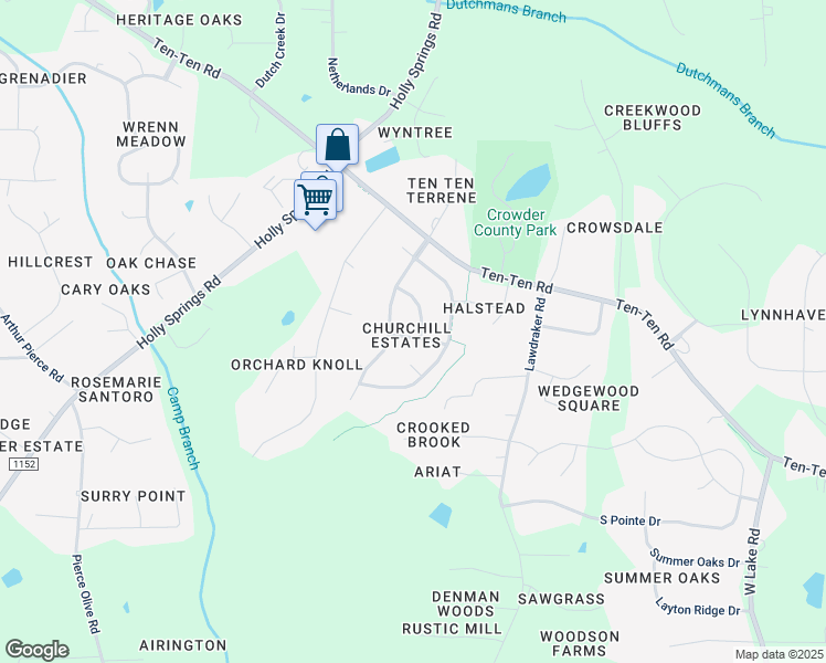 map of restaurants, bars, coffee shops, grocery stores, and more near 430 Hanson Walk Lane in Apex