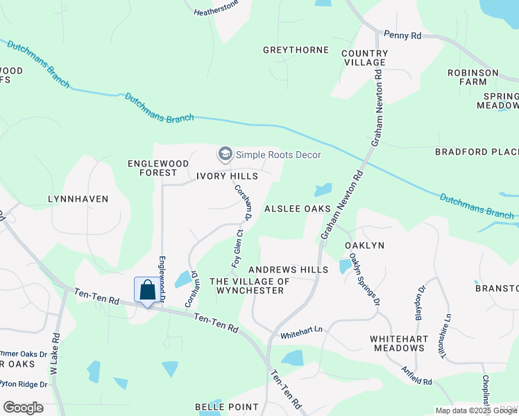 map of restaurants, bars, coffee shops, grocery stores, and more near 3209 Corsham Drive in Apex